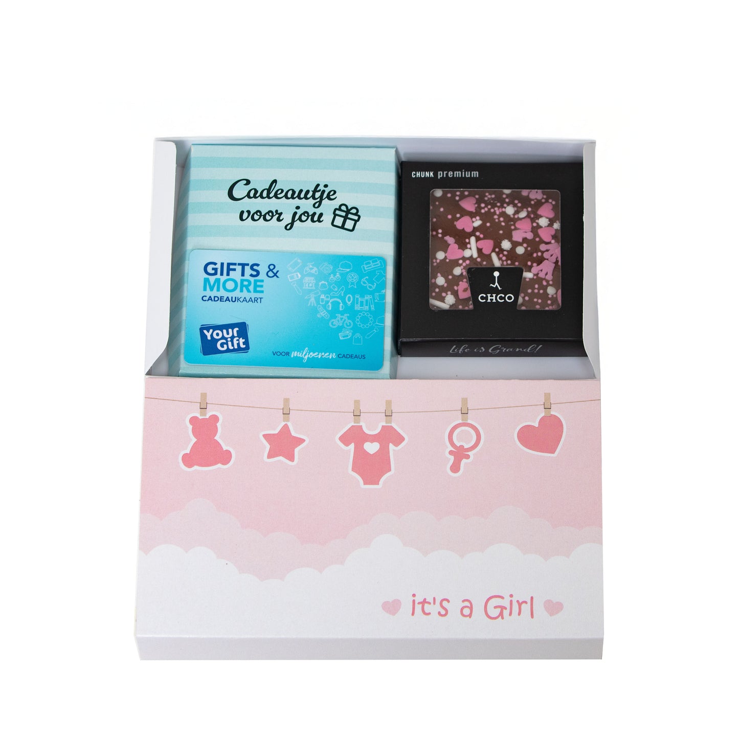 Chocolade verrassing meisje