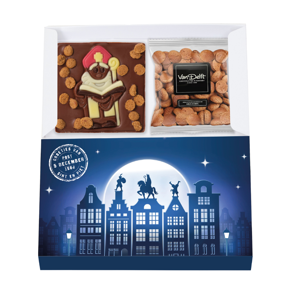 Sinterklaas Chocolade en zakje kruidnoot