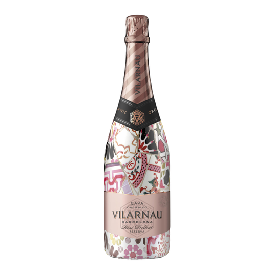 Vilarnau BIO Cava Brut Rosé met sleeve Trencadis Gaudi, 0,75 ltr.