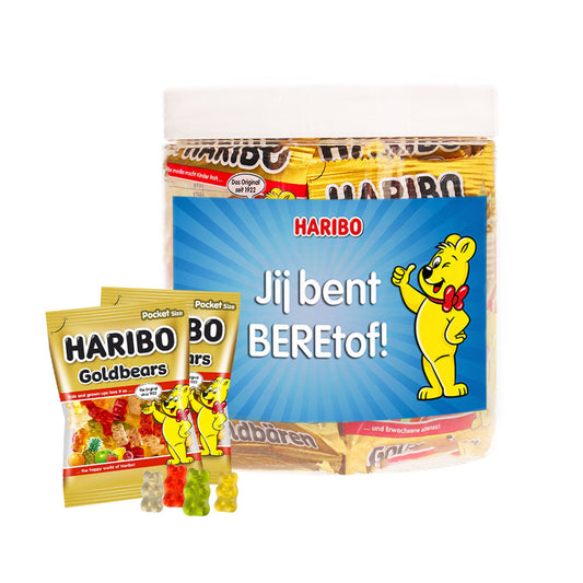 "Jij bent BEREtof!" Haribo Goudberen