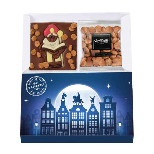 Sinterklaas Chocolade en zakje kruidnoot